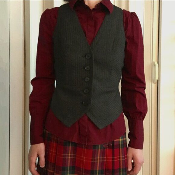 Vintage Y2K le chateau Victorian Steampunk Vest, Blazer and Shirt Set - Picture 2 of 15